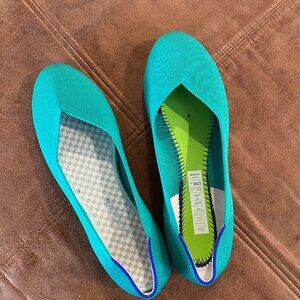 Rothy's "The Flat" | Blue/Green | Size 9.5
